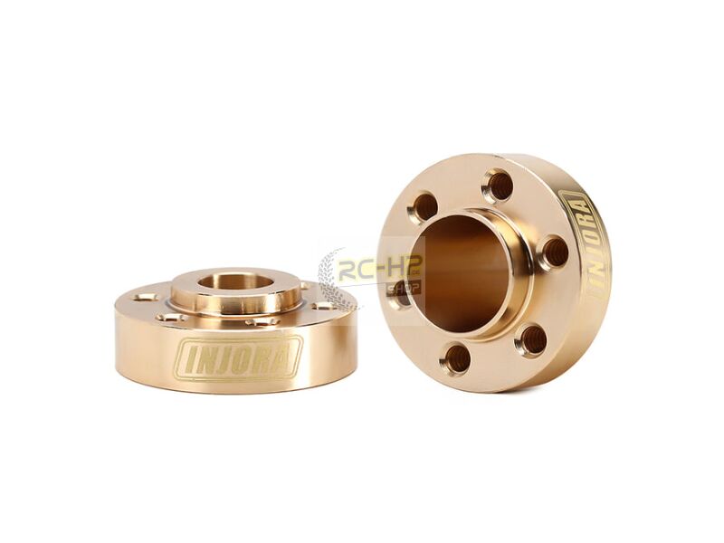 INJORA 12mm Heavy Brass Wheel Hex Hub Extenders Adapters For 1 9 2 2 Be