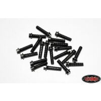 RC4WD Miniature Scale Hex Bolts (M2.5 x10mm) (Black) Z-S0381