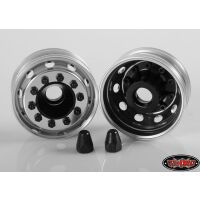 RC4WD General Semi Truck Front Wheels Black Cap (2)...