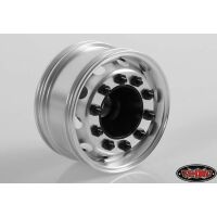 RC4WD General Semi Truck Wide Front Wheels Silver Cap (2)...