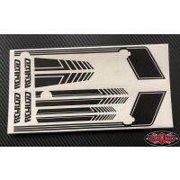 RC4WD RC4WD Clean Stripes D90 Decal Sheet (Black) Z-B0179