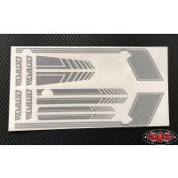 RC4WD RC4WD Clean Stripes D90 Decal Sheet (Grey) Z-B0181