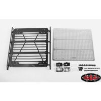 RC4WD Command Roof Rack w/ Diamond Plate & 2x Square Lights VVV-C1003