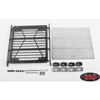 RC4WD Command Roof Rack w/ Diamond Plate & 4x Square Lights VVV-C1004