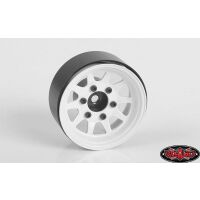 RC4WD OEM 6-Lug Stamped Steel 1.55 Beadlock Wheels (White) Z-W0309