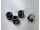 SAMIX SCX10-2 alum black drivershaft cups 4pcs 3 thick / 1 t