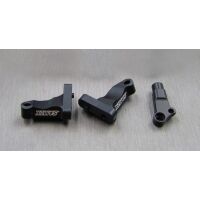 SAMIX SCX10-2 alum black center gear box mount set 3pcs