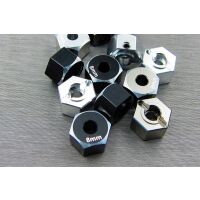 SAMIX SCX10-2 alum black hex adaptar (8mm)