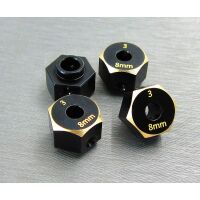 SAMIX SCX10-3 brass hex adaptar (8mm)