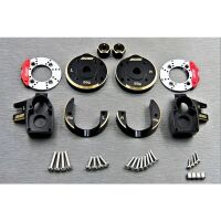 SAMIX SCX10-3 brass heavy steering knuckle & portal coverset