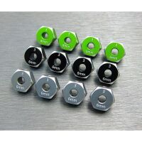 SAMIX SCX10-3 alum hex adaptar (6mm) black