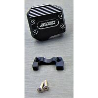 SAMIX SCX10-3 alum. black diff. cover (with adjust weight)