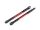 Push Rod (Akz) Heavy Duty rot eloxiert mit Kugelpfannen (2)