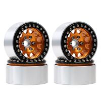 INJORA 4PCS 1.9" Aluminum Alloy Beadlock Wheel Rims...