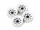 INJORA 1.0" Negative Offset 3.78mm Deep Dish Stamped Steel Wheel Rims for 1/24 RC Crawlers (4) (W1004) - White