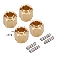 INJORA 4PCS 7mm Brass Wheel Hex Hub Extenders For 1/18 TRX4M (4M-02-7) - 4pcs 7mm(+3mm)