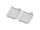 INJORA Stainless Steel Chassis Armor Skid Plate Axle Protector for 1/18 TRX4M (4M-14)