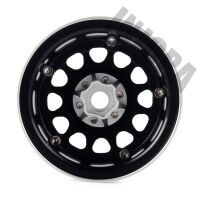 INJORA 4PCS 2.2" Aluminum Beadlock Wheel Rims for 1/10 RC Rock Crawler Black