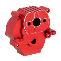 INJORA CNC Aluminum Transmission Housing with Bearings for 1/18 TRX4M (4M-51) Red