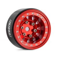 INJORA 1.0" Negative Offset 2.85mm Beadlock Aluminum Wheel for 1/24 RC Crawlers (4) (W1009) - YQW-1009RD