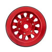 INJORA 1.0" Negative Offset 2.85mm Beadlock Aluminum Wheel for 1/24 RC Crawlers (4) (W1009) - YQW-1009RD