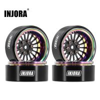 INJORA 1.3" ModuWheel Rainbow Beadlock Wheels Negative Offset For 1/18 1/24 RC Crawlers