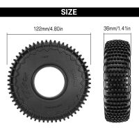 INJORA S5 1.9" 4.75" OD XHX Pin Tires (4) (122*36mm)