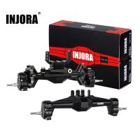 INJORA +5mm Diamond Portal Axles black with Lay Down Servo Mount & Links for 1/18 TRX4M