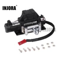 INJORA Metal Steel Wire Automatic Simulated Winch for 1/10 RC Crawler