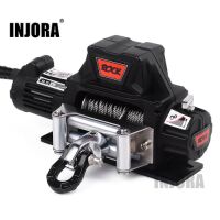 INJORA Metal Steel Wire Automatic Simulated Winch for 1/10 RC Crawler