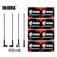 INJORA 4pcs 10cm Nylon Antennas with Flags Scale...