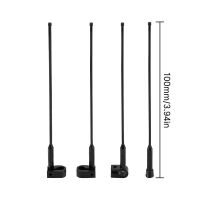 INJORA 4pcs 10cm Nylon Antennas with Flags Scale Accessories for 1/18 1/24 RC Crawlers