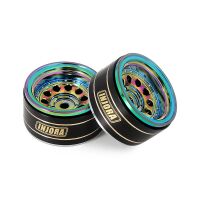 INJORA 1.0" 39g/pcs Brass Beadlock Wheels Negative Offset 2.65mm for 1/24 1/18 RC Crawlers (W1008)