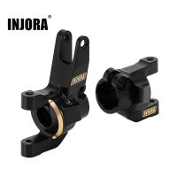 INJORA Black Brass C Hubs for 1/10 SCX10 III AR45 Straight Axle