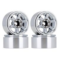 INJORA 4PCS 1.9" 6-Spokes CNC Aluminum Beadlock Wheel Rims for 1/10 RC Crawler