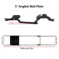 INJORA LCG Carbon Fiber Chassis Kit 5° Angled Frame Girder for 1/18 TRX4M (4M-32 4M-38)