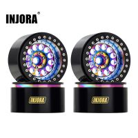 INJORA 2.2" Super Heavy 224g/pcs Brass & Aluminum Deep Dish Wheels for 1/10 RC Crawler (W2257)