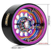 INJORA 2.2" Super Heavy 224g/pcs Brass & Aluminum Deep Dish Wheels for 1/10 RC Crawler (W2257)