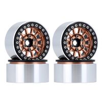 INJORA 4PCS 1.9" 12-Spokes Beadlock Wheel Rim for 1/10 RC Crawler Bronze