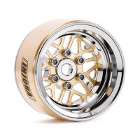 INJORA 1.0" ModuWheel Brass & Aluminum Beadlock Wheels for 1/18 1/24 RC Crawlers