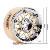 INJORA 1.0" ModuWheel Brass & Aluminum Beadlock Wheels for 1/18 1/24 RC Crawlers