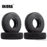 INJORA 4PCS 1.55" 90*24mm Soft Rubber All Terrain Tires for 1/10 RC Crawler