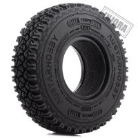 INJORA 4PCS 1.55" 90*24mm Soft Rubber All Terrain Tires for 1/10 RC Crawler