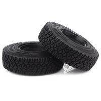 INJORA 4PCS 1.55" 90*24mm Soft Rubber All Terrain Tires for 1/10 RC Crawler